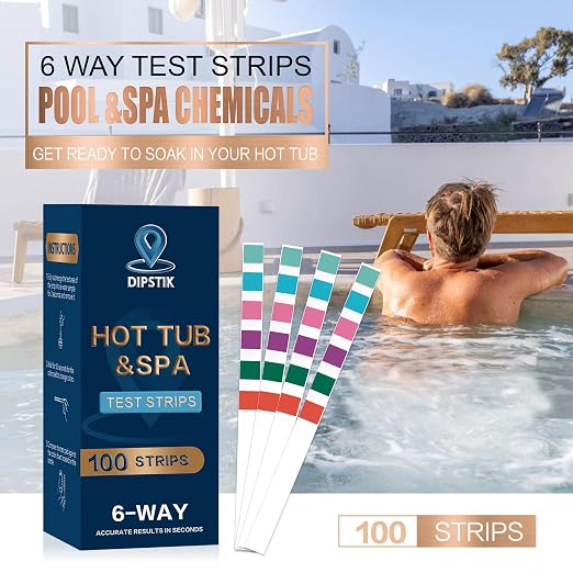 Dipstik Pool & Spa Test Strips - 6 in 1 Water Test - Image 6