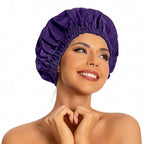 Reusable Shower Cap for Women, Large Waterproof Shower Bonnet by Edoneery
