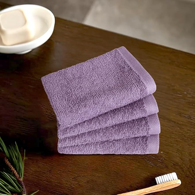 Amazon Basics Highly Absorbent, Fast Drying 100% Cotton Washcloths - Image 5