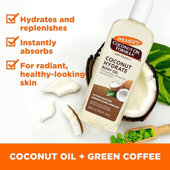Palmer's Coconut Oil Formula Body Oil, Body Moisturizer - Image 3