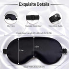 Silk Sleep Mask for Sleeping, Lightweight & Comfortable Blindfold for Women & - Image 4