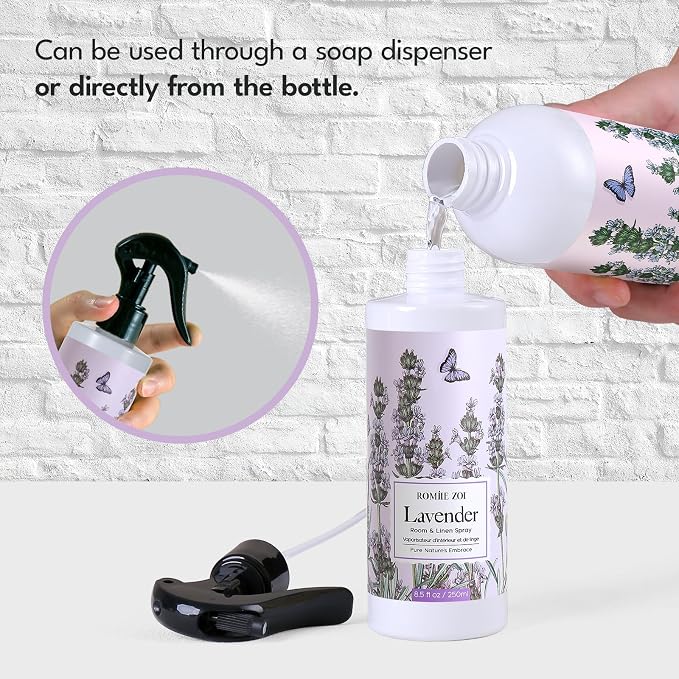 ROMIIE ZOI Lavender Room Spray Refill - 500ml / 16.8 Fl Oz - Calming Scent - Image 3