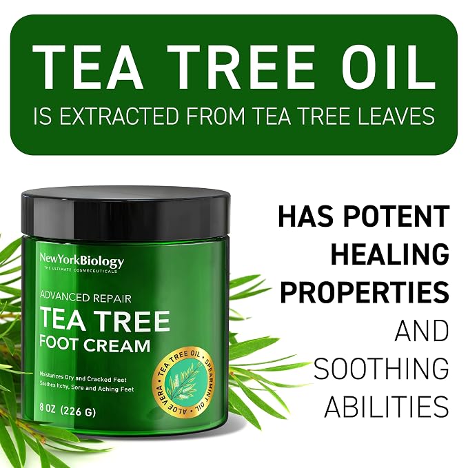 New York Biology Tea Tree Oil Foot Cream - Image 4