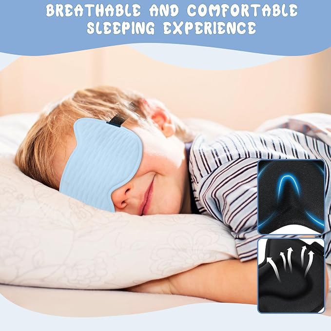 Kids Sleep Mask: 3D Contoured Cup Eye Mask, Blindfold - Image 5