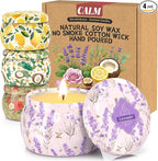 WarmEmbrace Scented Candles for Women, 4 Pack Soy Candle Set, 4.4OZ Candles for by WarmEmbrace