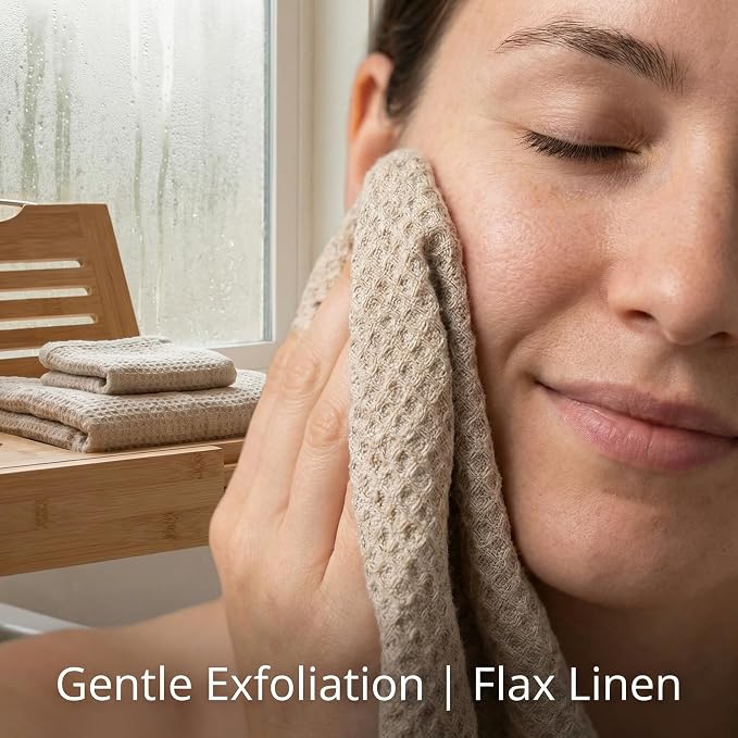 Flax Linen Washcloths for Bathroom - Image 4