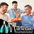Toenail Clippers for Seniors Thick Toenails, Aucurwen Heavy Duty Toe Nail - Image 7