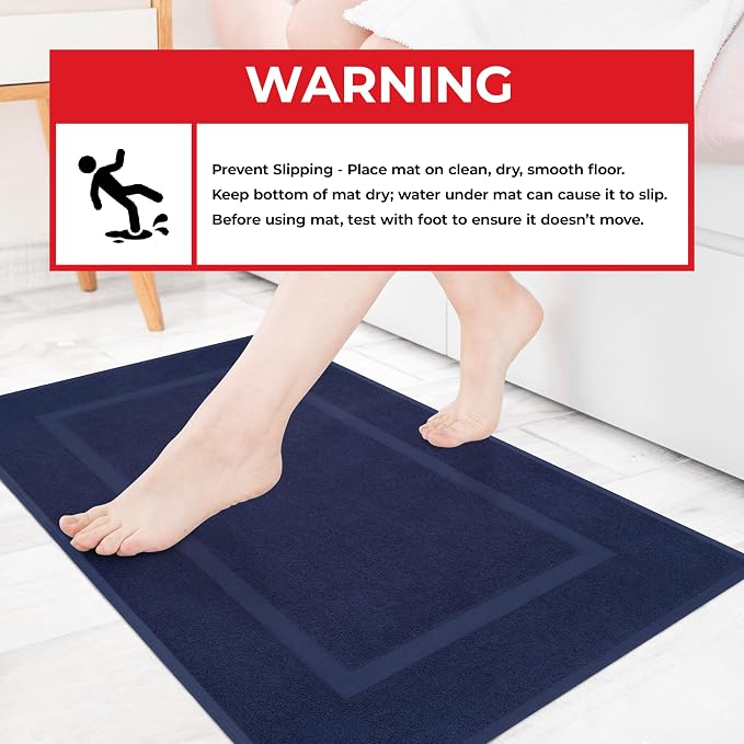 Cotton Paradise 100% Cotton Bath Mats - Image 4
