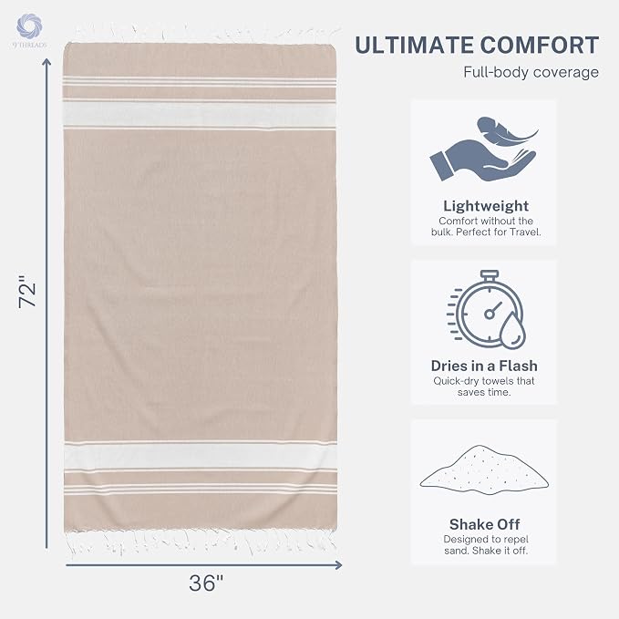 Cotton Turkish Beach Towel - Image 7
