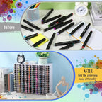 2 Pack Marker Storage Organizer, 600 Slots Total Art Supply Holder - Image 3