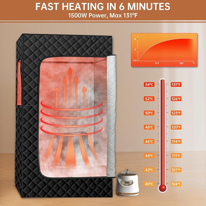 Springspa Portable Steam Sauna Box - Image 3