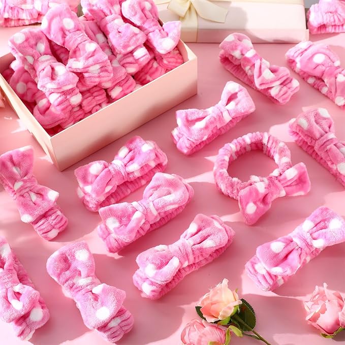 50 Pcs Pink Spa Headband Bulk Spa Sleepover Party Supplies - Image 7
