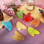 Sherr 16 Pcs Gua Sha Facial Tools Gua Sha Stone Facial Massage Tools Face - Image 4