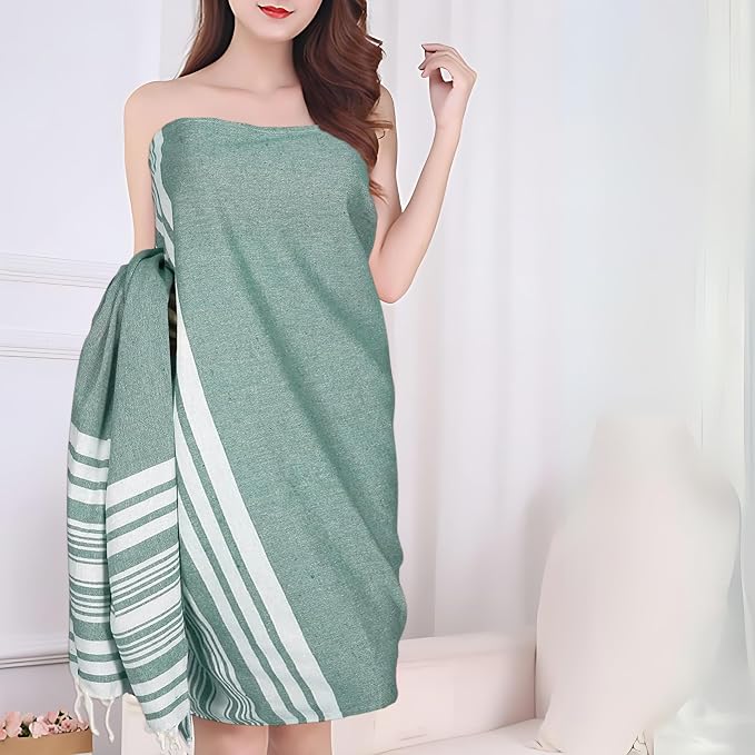 Goroly Home Cotton Turkish Peshtemal Beach Towel, Extra Large, Thin Quick Dry - Image 4
