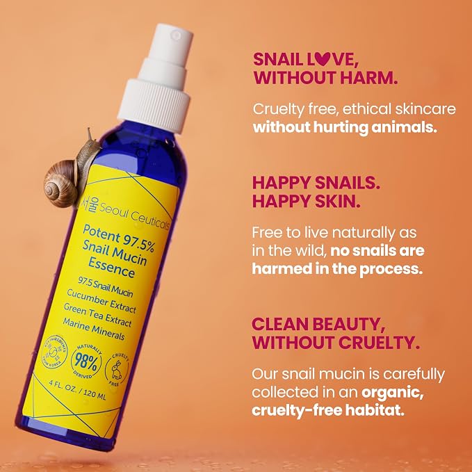 SeoulCeuticals Korean Face Mist 97.5% Snail Mucin Essence - Image 5