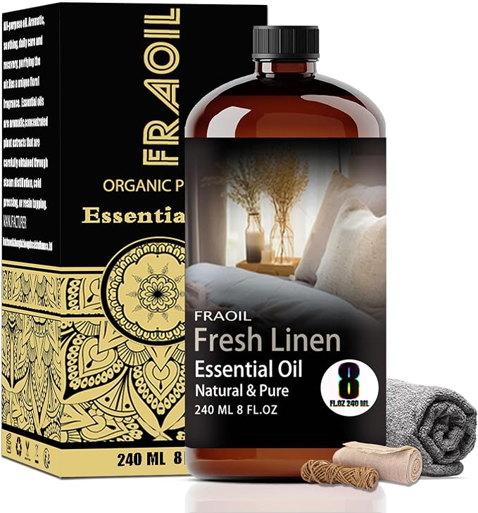 Fresh Linen Essential Oil 8 Fl Oz 240ML by FRAOILESSENTIALOIL
