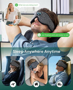 Bluetooth Sleep Mask with Wireless Headphones – Soft 3D Contoured Eye Mask - Image 7