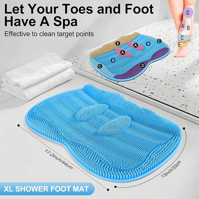 Bath Shower Foot Scrubber Mat - Image 3
