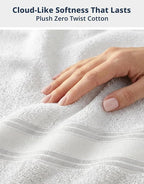LANE LINEN Towel Set of 18 – Premium 100% Cotton, Zero Twist, 6 Large Bath Towel - Image 4