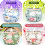 BlissfulOasis Scented Candles Set, 17.6 oz 4 Pack Home Scented Candles - Image 2