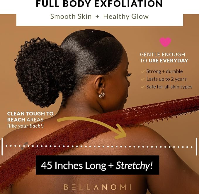 BELLANOMI African Exfoliating Net Sponge, Ethically sourced from Nigeria - Image 7