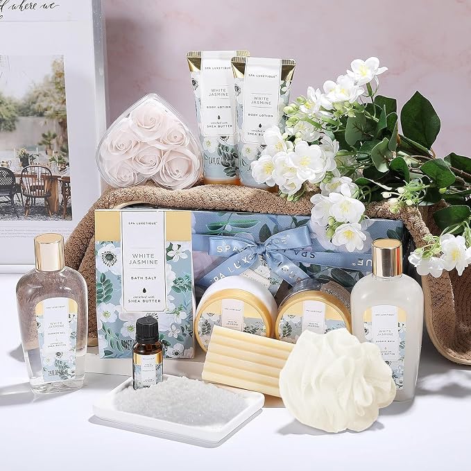 Gift Basket for Women, Spa Luxetique Spa Bath Kit, Bath Salt, Essential Oil - Image 2