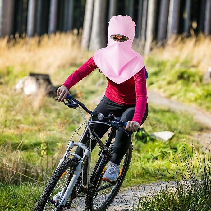 SATINIOR 3 Piece Balaclava Face Cover Sun Protection Neck Cover Summer - Image 7