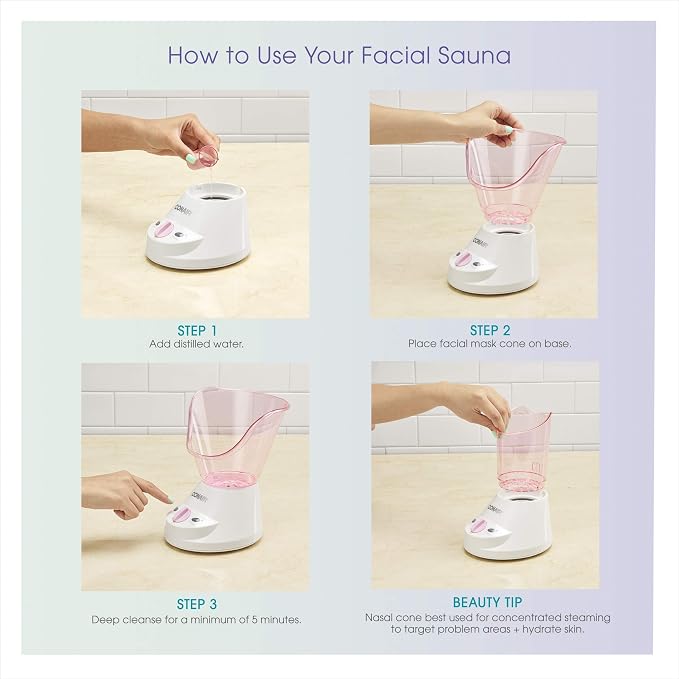 True Glow by Conair Gentle Mist Moisturizing Facial Steamer - Image 6