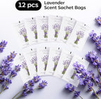 MYARO 12 Pack Lavender Scented Sachets | Odor Eliminator & Air Freshener - Image 6