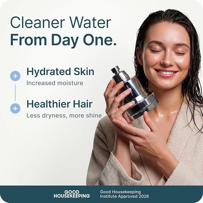 MyHalos® Filtered Shower Head for Hard Water Filter - Image 2