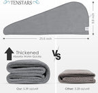 TENSTARS 5 Pack Thicken Microfiber Hair Towel Wrap - Image 2