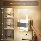 JandCase Night Lights Plug into Wall, Dusk to Dawn Sensor, 3000K Soft White LED - Image 2