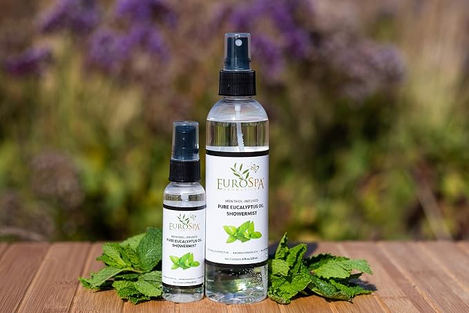 EuroSpa Aromatics Pure Eucalyptus Oil ShowerMist and Steam Room Spray, - Image 3