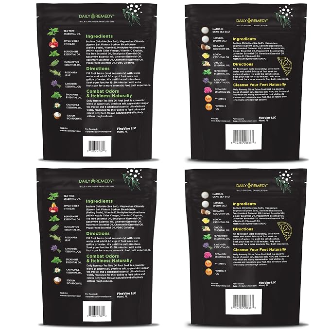 DAILY REMEDY 4-Pack Foot Soak Set - Image 2