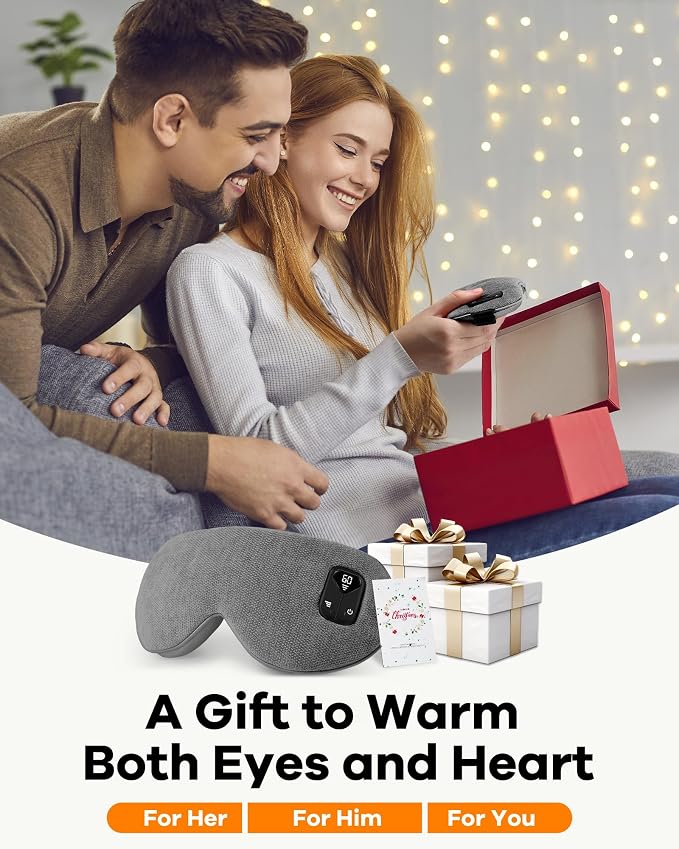 FACEMOON Heated Eye Mask for Dry Eyes: Electric Warm Compress for Blepharitis - Image 9