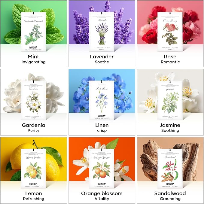MYARO 12 Pack Fresh Linen Scented Sachets - Image 8