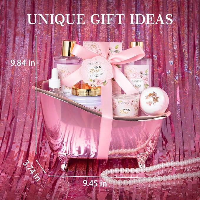 Bath and Body Gift Basket Set Mothers Day, Watermelon Body Scrub, Perfect Bath - Image 6