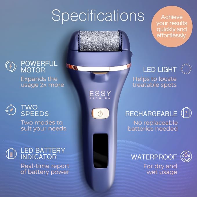 Essy Electric Foot File Hard Skin Remover - Image 4