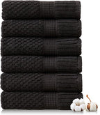 NY Loft 100% Cotton Hand Towel 6 Pack Hand Towel Set | Super Soft & Absorbent by NYLoft