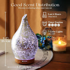 Porseme Essential Oil Diffuser Glass Aromatherapy Ultrasonic Humidifier - Image 3