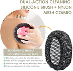INNERNEED Exfoliating Net Cover Sponge Bath Scrubbing Loofah Rough Washcloth - Image 5
