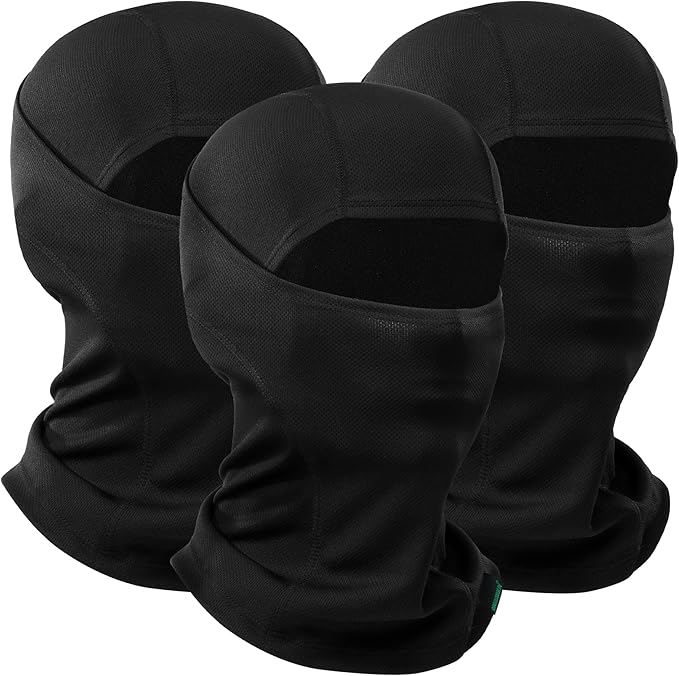 Balaclava Ski Mask 3 Pieces Full Face Cover by QINGLONGLIN