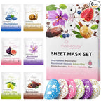 VIABEAUTY 6 Pack of Sheet Face Masks Skincare by Unknown