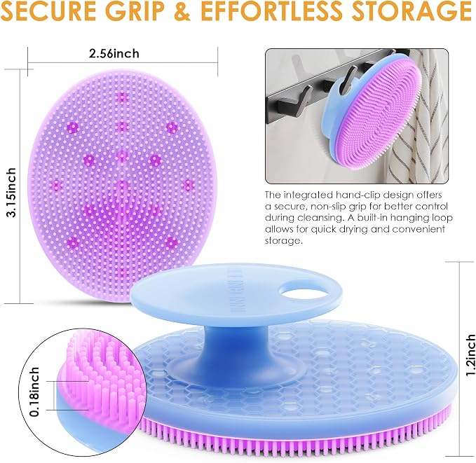 INNERNEED Magnetic Silicone Facial Cleansing Brush – Deep Pore Cleanser - Image 2