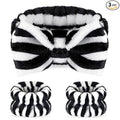 Hanaive 3 Pcs Spa Headband and Wristbands Set by Hanaive