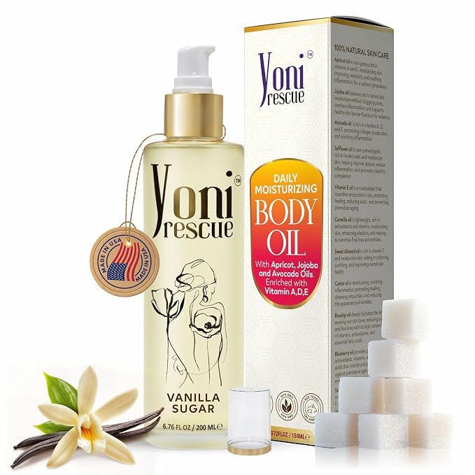 Vanilla Body Oil | Daily Skin Moisturizer by YONIRESCUE