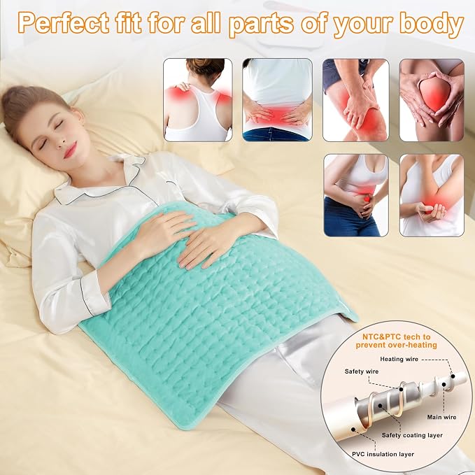 Deepsoon Heating Pad, Electric Heating Pads - Image 2