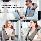 Blue Elf Shiatsu Electric Neck Back Massager Pillow 3D Kneading - Image 4