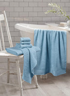 GLAMBURG 100% Cotton Ultra Soft 6 Pack Towel Set, Contains 2 Bath Towels 28x55 - Image 3
