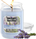 Candle-lite Scented Candles, Fresh Lavender Breeze, 18 oz Jar, Proudly Poured by Candle-liteCompany